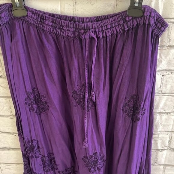 Women’s Holy Clothing purple boho skirt 2X/3X - Picture 3 of 4